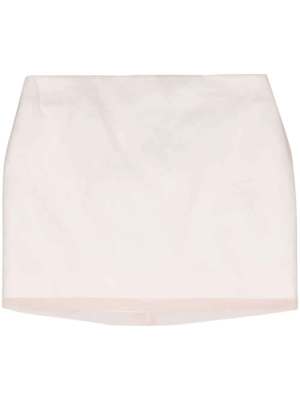 Double-Layer Silk Miniskirt