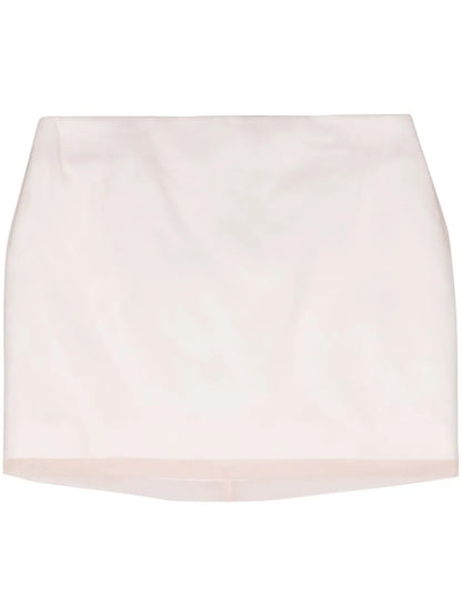 Double-Layer Silk Miniskirt
