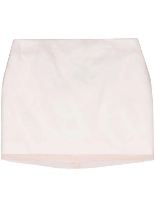Double-Layer Silk Miniskirt
