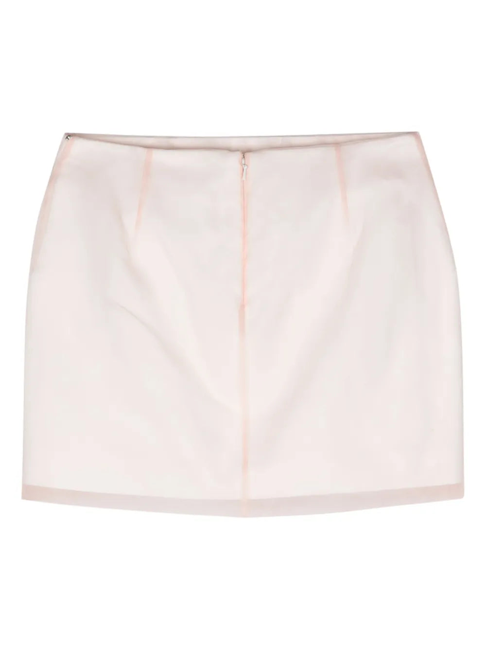 Double-Layer Silk Miniskirt