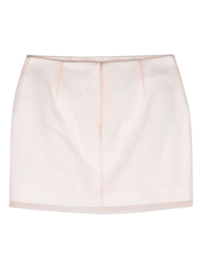 Double-Layer Silk Miniskirt