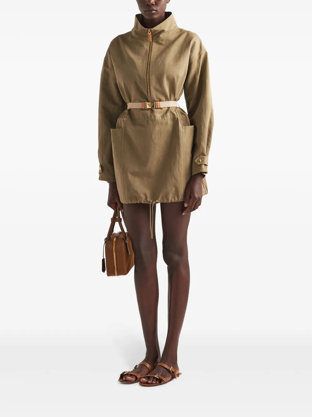Drawstring-Hem Parka