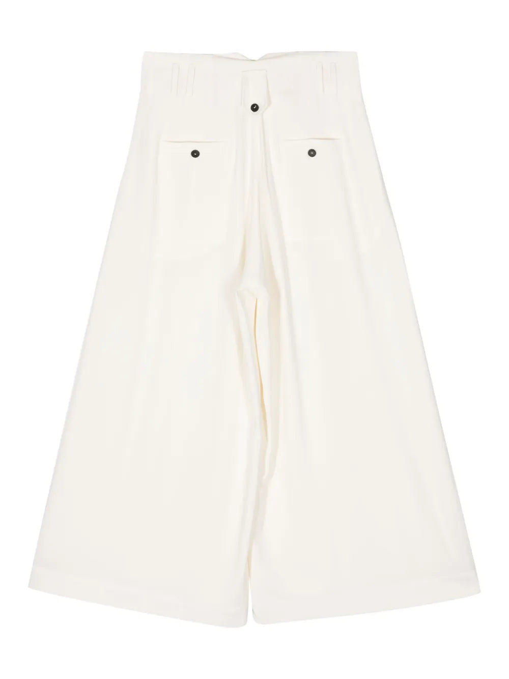 High-Waisted Wool Trousers