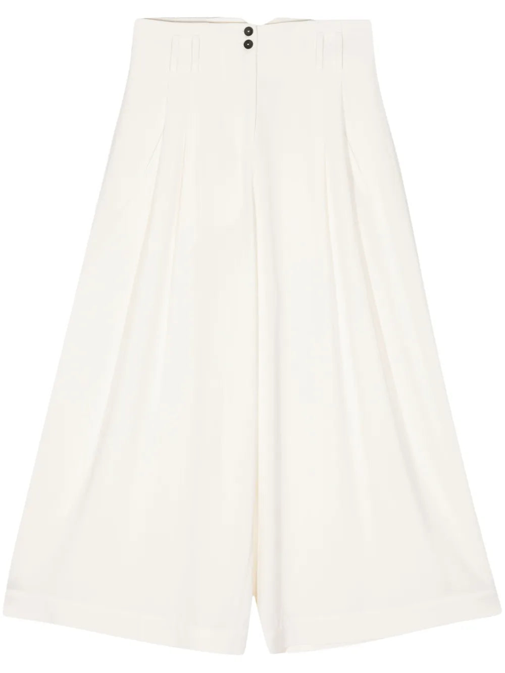 High-Waisted Wool Trousers