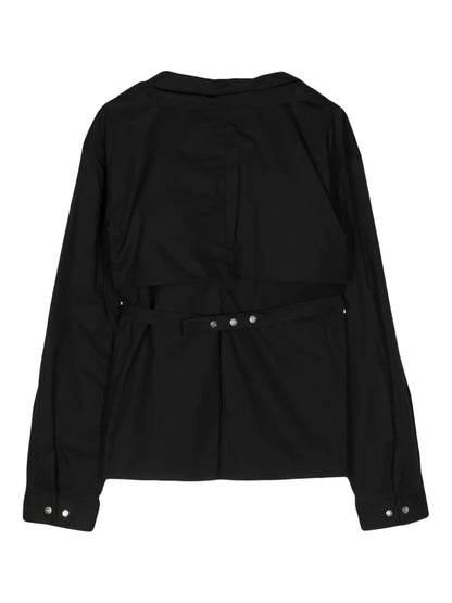 Cross-Strap Long-Sleeve Top
