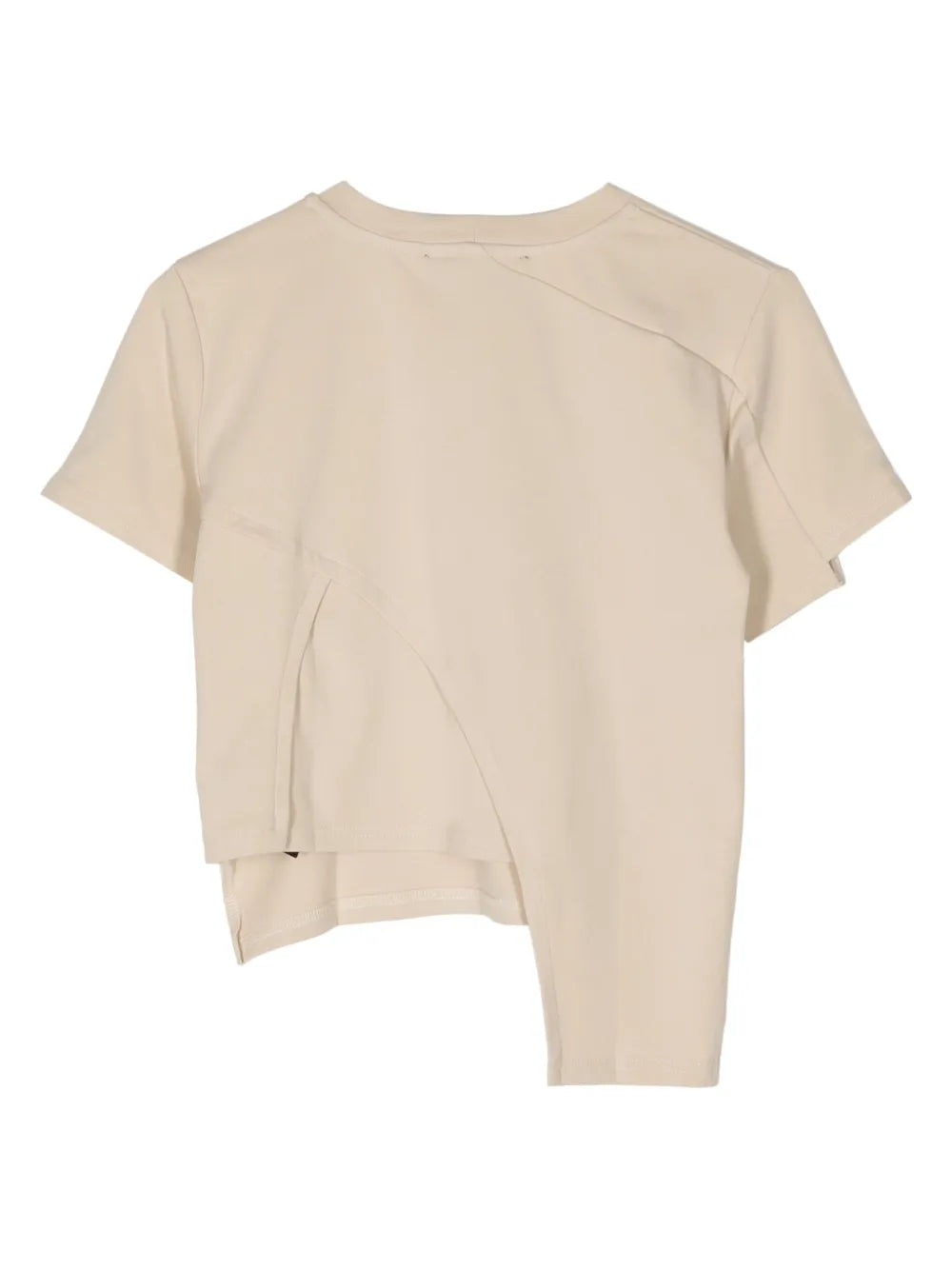 Logo-Print Panelled T-Shirt