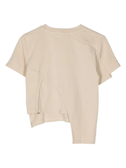 Logo-Print Panelled T-Shirt