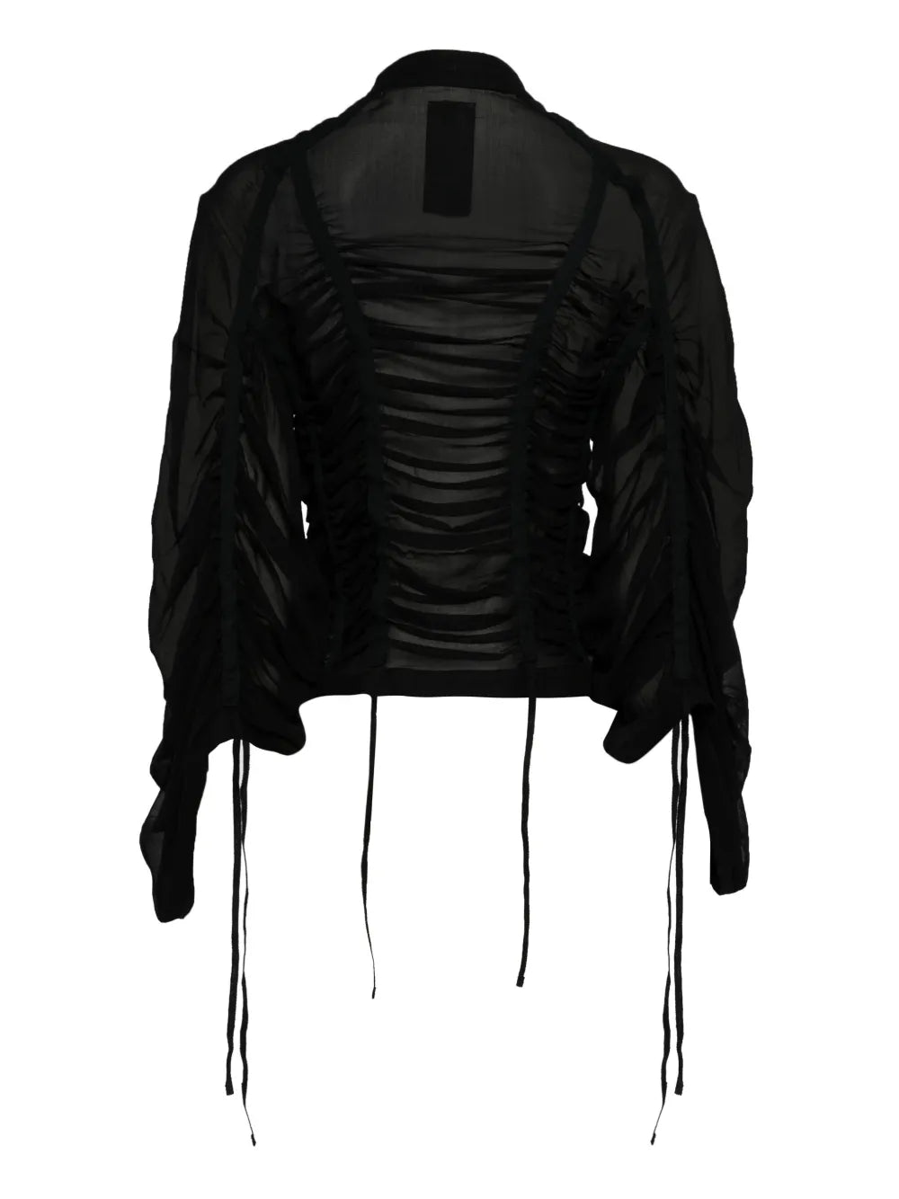 Strap-Detail Draped Top