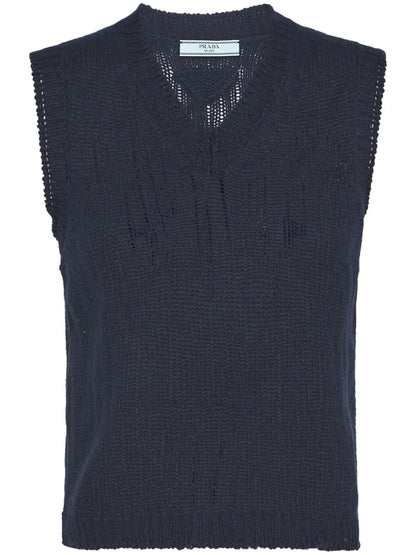 V-Neck Cashmere Vest