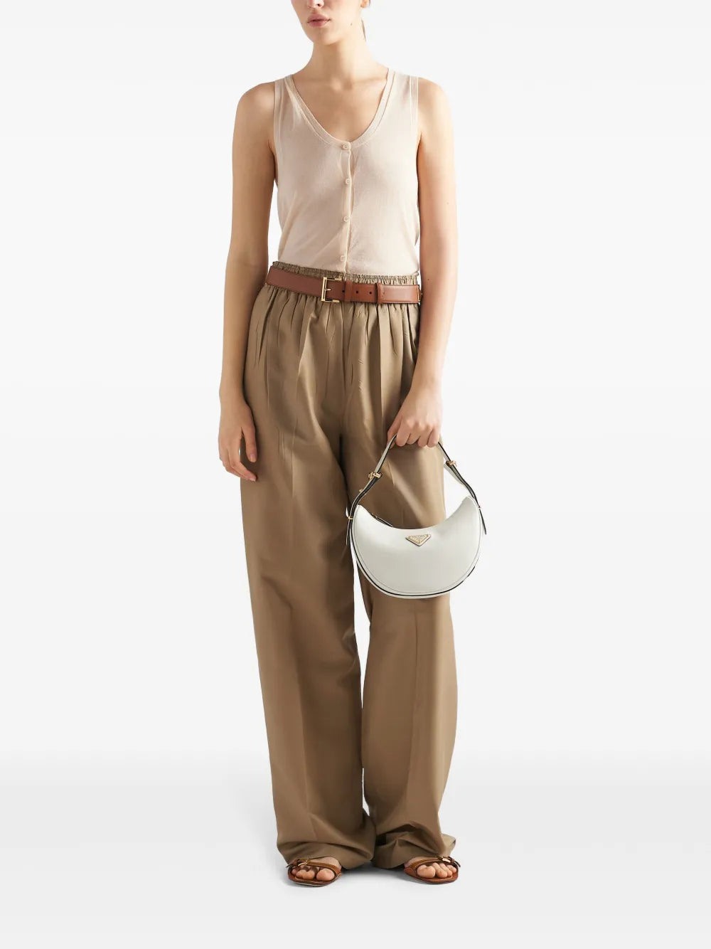 Buttoned Cashmere Tank Top