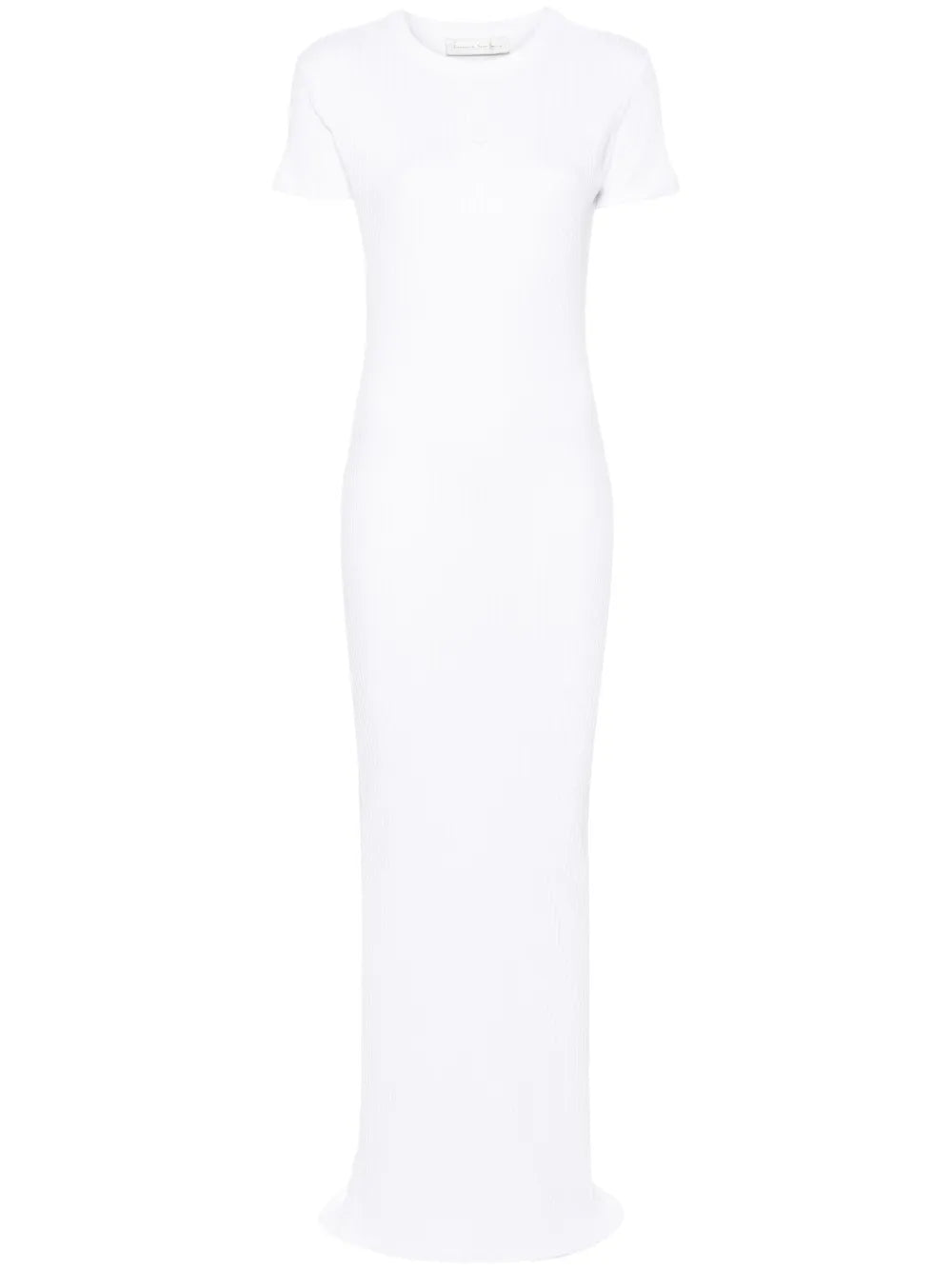 Logo-Embroidered Ribbed Maxi Dress
