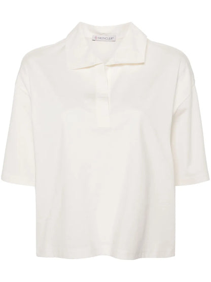 Logo-Patch Jersey Polo Shirt