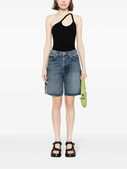 Vida Cotton Denim Shorts