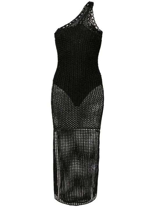 Widdy One-Shoulder Knitted Dress