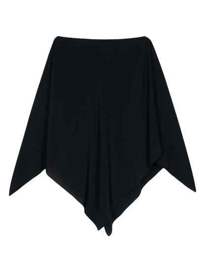 Cape-Design Satin Blouse
