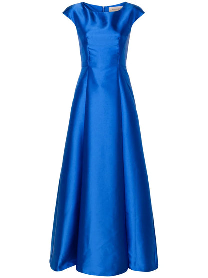 Arnica Satin Flared Gown