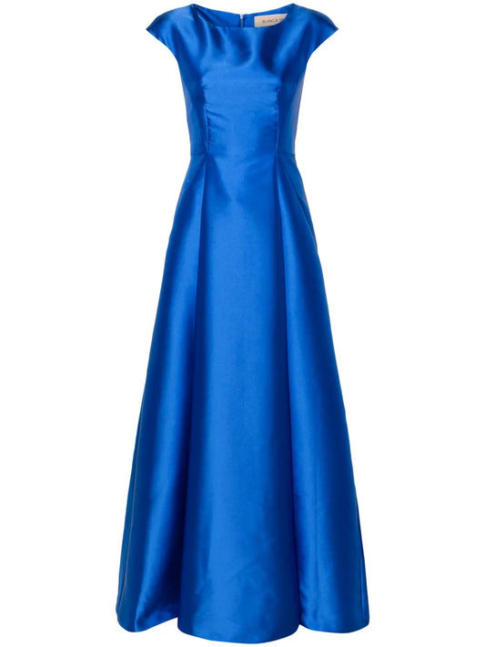 Arnica Satin Flared Gown