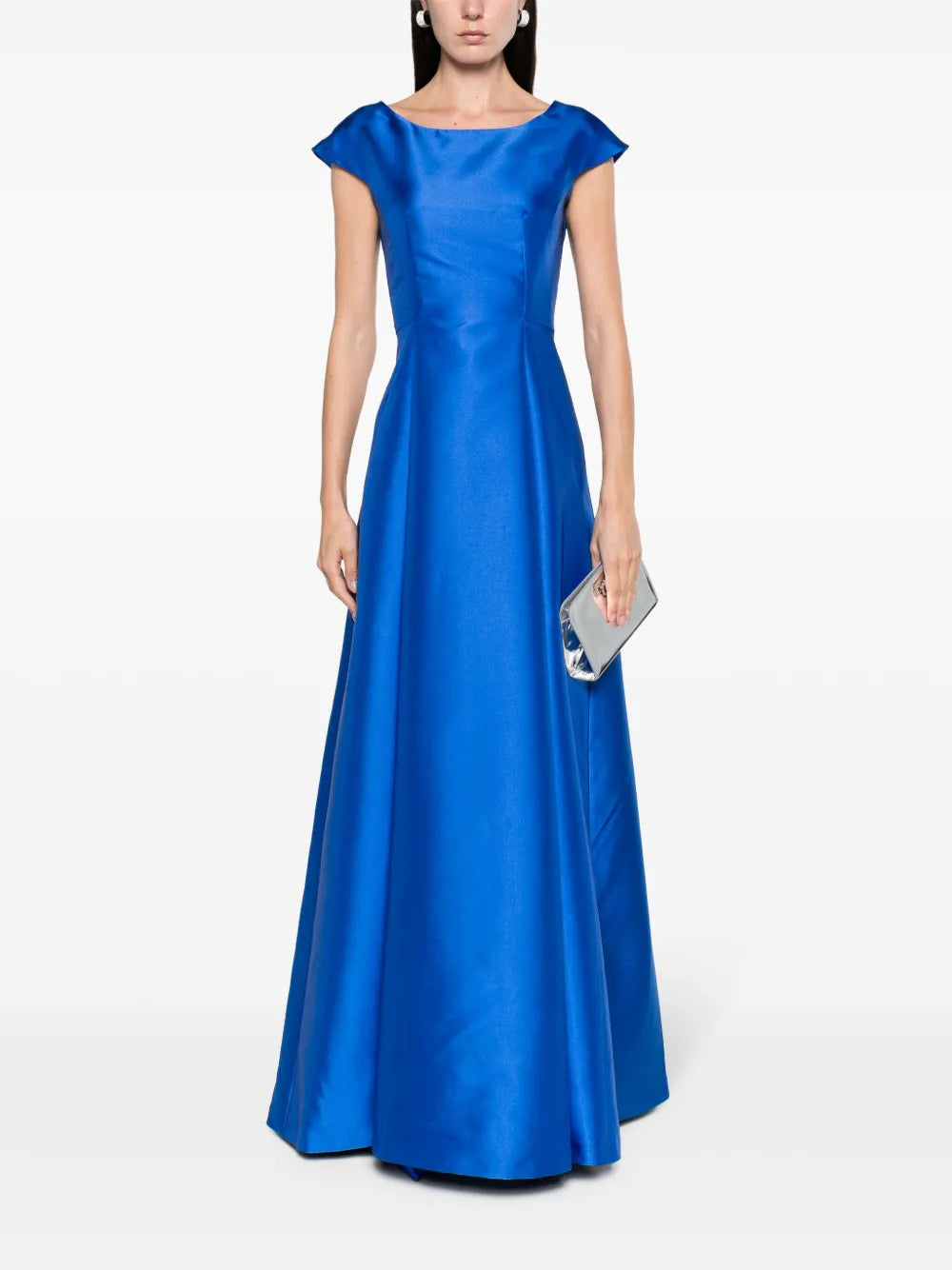 Arnica Satin Flared Gown
