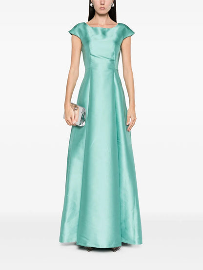 Arnica Satin Flared Gown