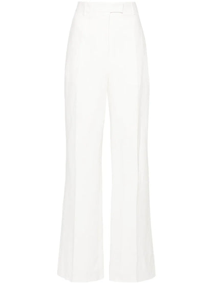 Chambray Straight Trousers