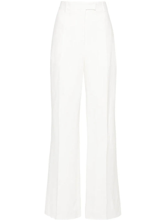 Chambray Straight Trousers
