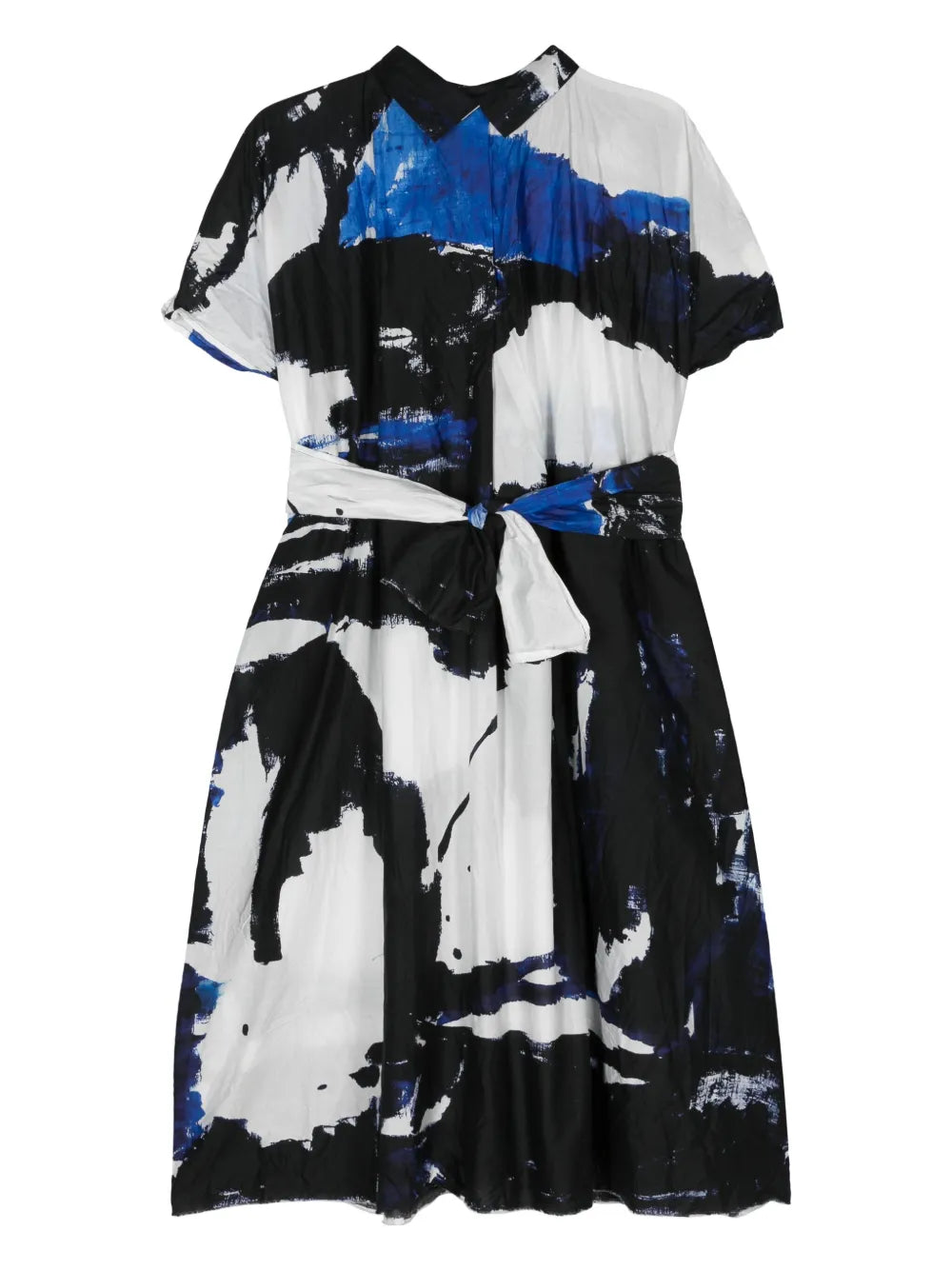 Abstract-Print Cotton Dress