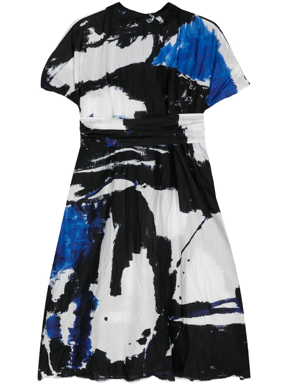 Abstract-Print Cotton Dress