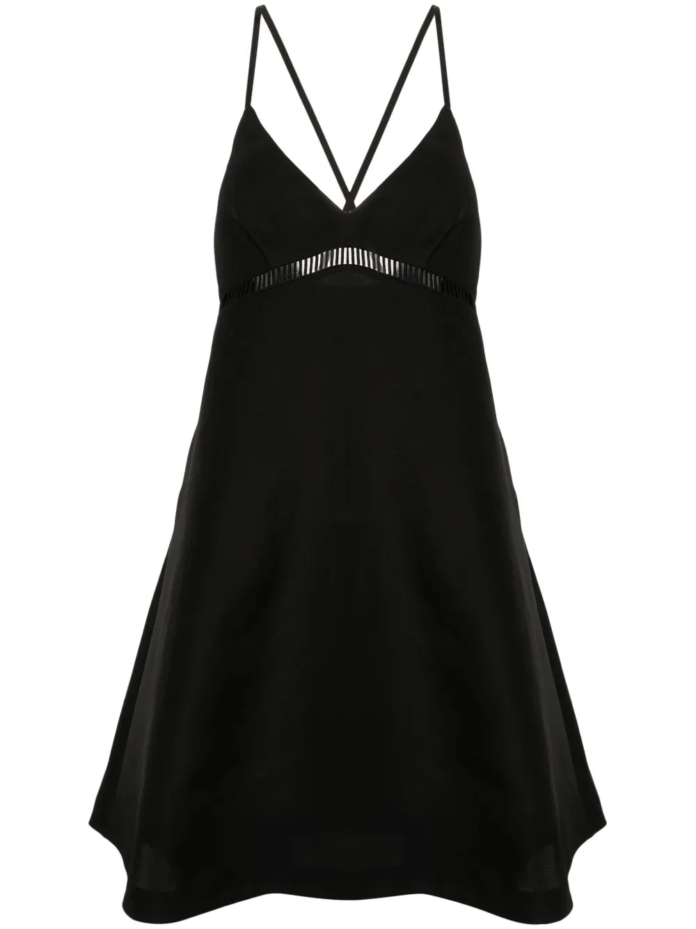 Faille Flared Midi Dress