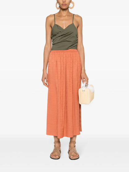 Monogram-Jacquard Skirt