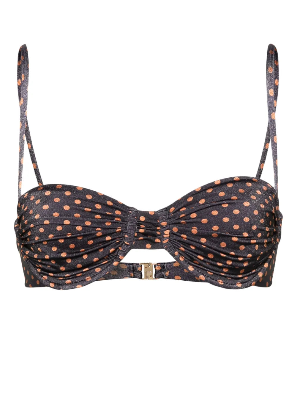 Stefania Polka-Dot Bikini Top