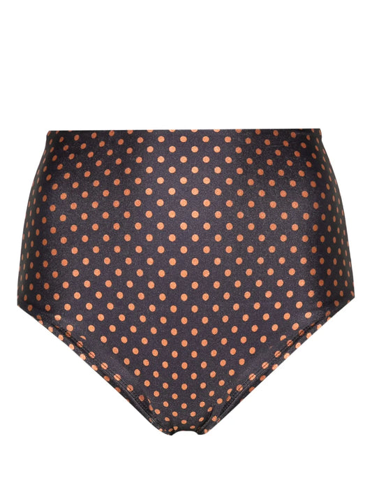 Reyes Polka-Dot Bikini Bottoms