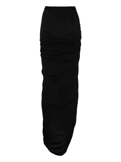 Knot-Detail Crepe Skirt