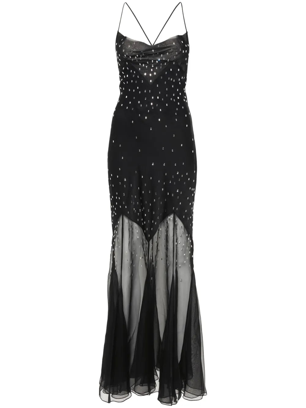 Crystal-Embellished Long Dress