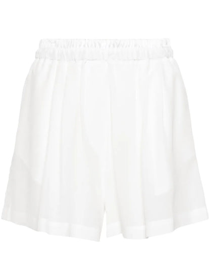 Semi-Sheer Silk Shorts