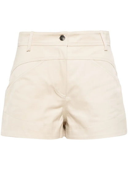 Shaima Cut-Out Cotton Shorts
