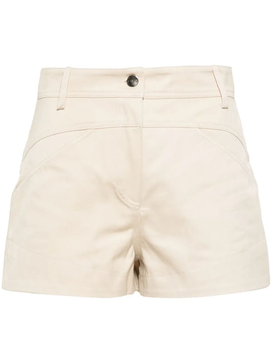 Shaima Cut-Out Cotton Shorts