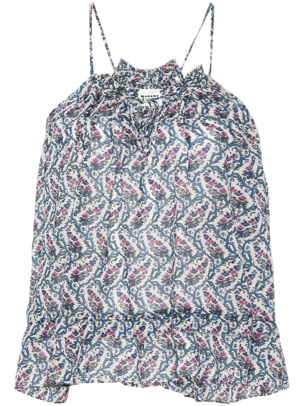 Fabino Floral-Print Sleeveless Blouse
