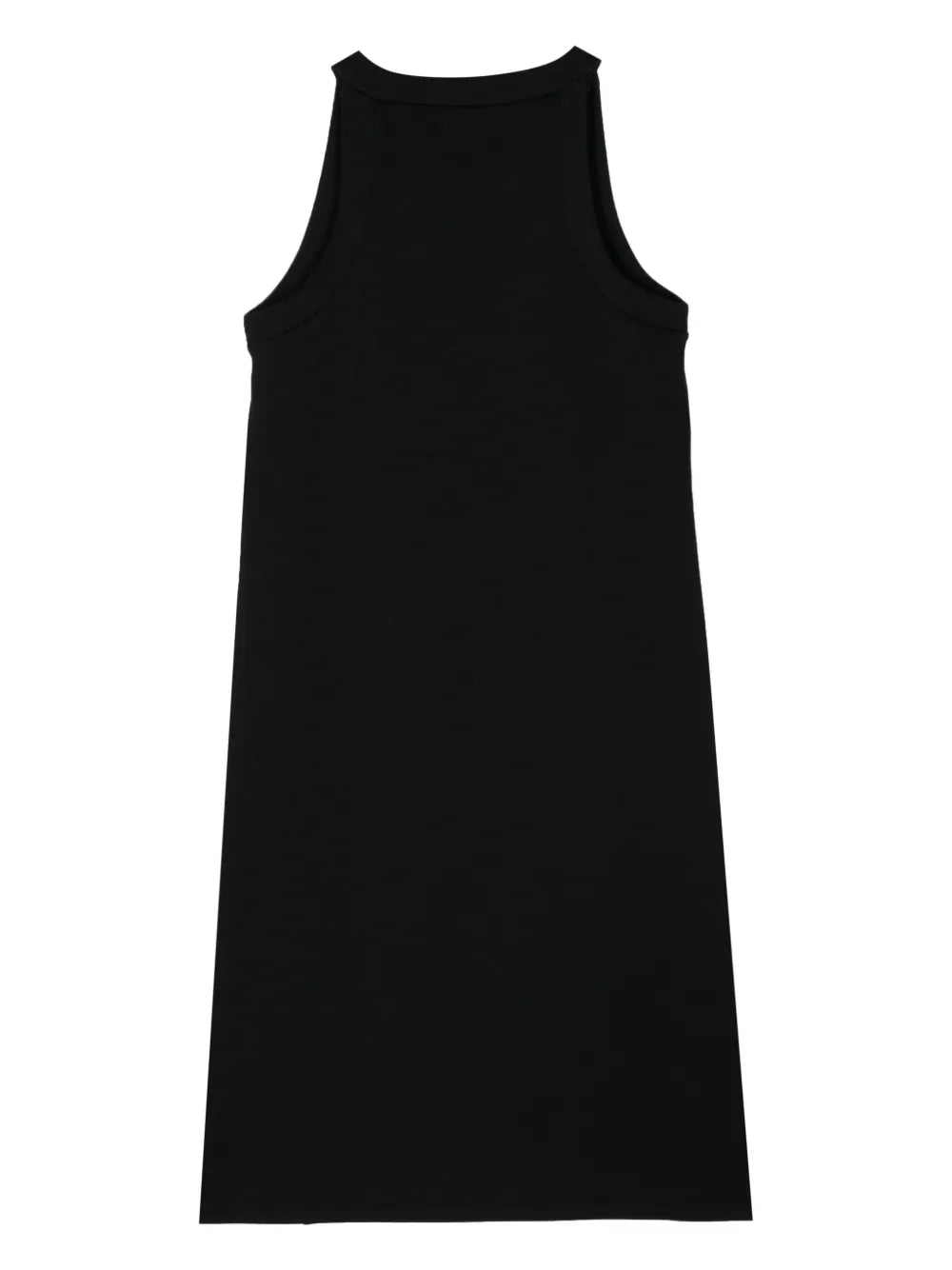 Stripe-Detail Round-Neck Dress
