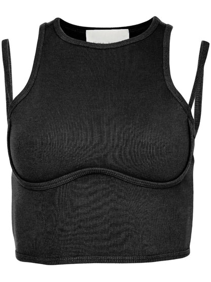 Strappy Ribbed Tank Top
