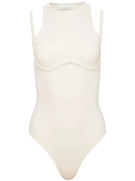 Strappy Ribbed Bodysuit