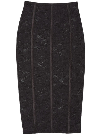 Le Stretch Lace Pencil Skirt