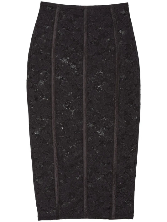 Le Stretch Lace Pencil Skirt