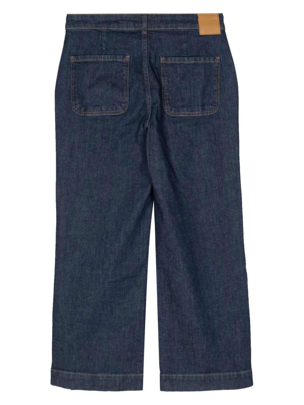 Cropped Straight-Leg Jeans