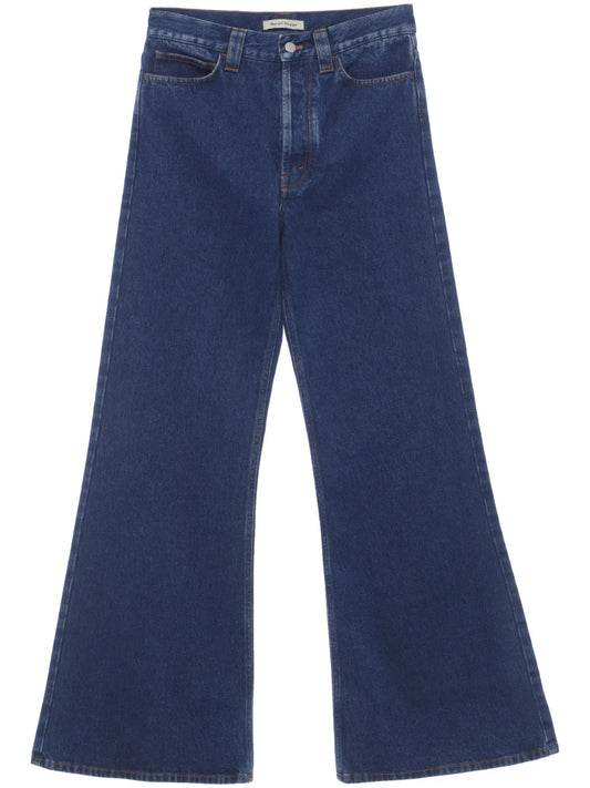 High-Waisted Flared Jeans