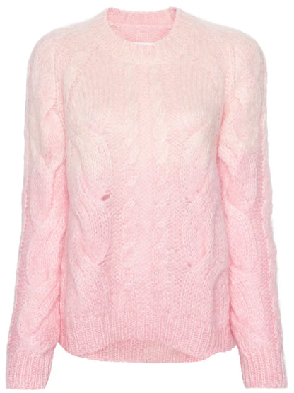 Ombré Cable-Knit Jumper