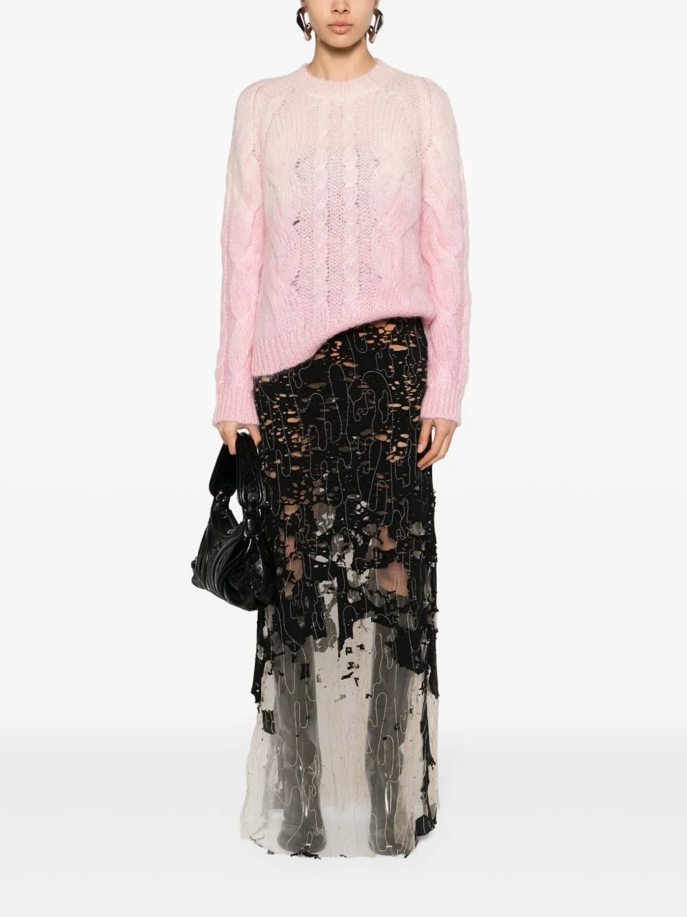 Ombré Cable-Knit Jumper
