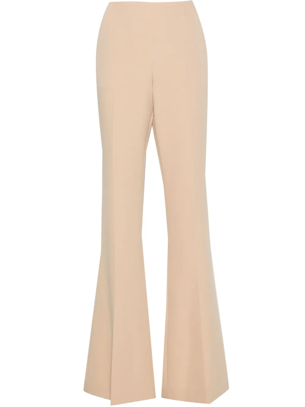 Pressed-Crease Flared Trousers