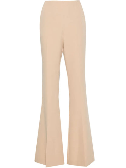 Pressed-Crease Flared Trousers