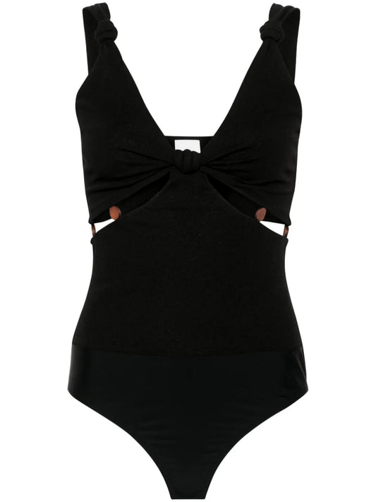 V-Neck Cut-Out Bodysuit