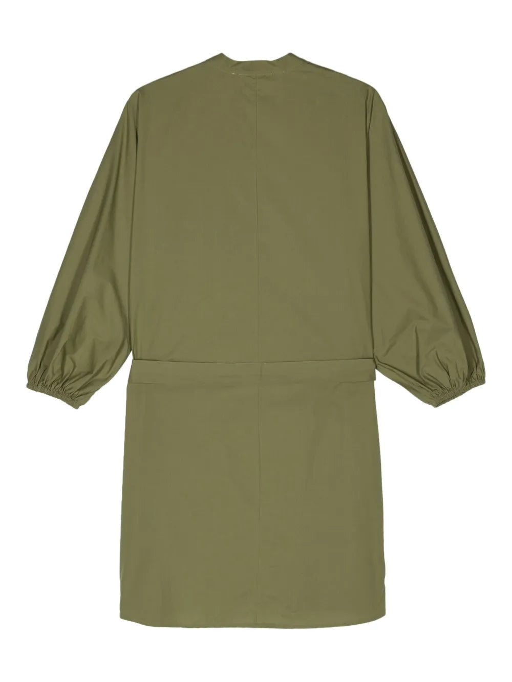 Belted Cotton Shirt Minidress